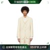 香港直邮潮奢 AURALEE 男士 灰白色单排扣西装外套 A24SJ01WM