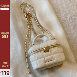 cierrakorey白金香风盒子包包，女2024质感链条单肩斜挎小包