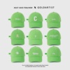 goldartist荧光绿色帽子鸭舌帽，男2024字母夏季棒球帽女显脸小