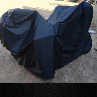 摩托车雨衣车罩150125加厚加长防晒防雨耐磨带后尾箱牛津布车衣