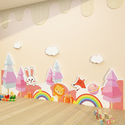 幼儿园楼梯墙面装饰贴画教室，环境布置环创材料主题，文化墙走廊创意
