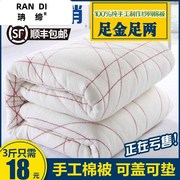 床品垫絮网套棉胎被芯被褥子床垫被子90成套铺底拉链款150两用80
