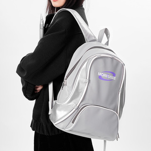 木与石大学生上课双肩包电脑(包电脑)包包女大容量，小众设计运动风高中背包