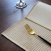 棉麻编织餐垫高级感轻奢布艺歺餐吃饭用餐隔热餐桌防烫日式一人食