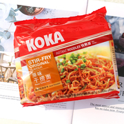 新加坡进口快熟面拉面 KOKA方便面 炒面炸酱面星洲叻沙汤面425g