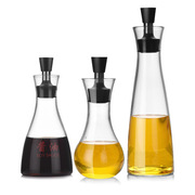 极速玻璃酱油醋瓶套装家用厨房水饺餐厅创意大小号调味瓶防漏油罐