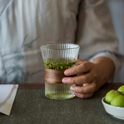 玻璃泡茶杯带过滤快客杯耐热防家用公杯凉水杯家用旅行茶杯开水杯