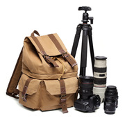 生产单反相机摄影帆布包 户外旅行背包 休闲双肩数码包