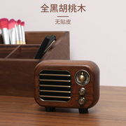 音之谣 R919 蓝牙音箱复古木质收音机无线便携插卡家用迷你低音炮