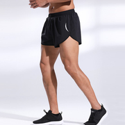运动短裤男马拉松三分裤，田径训练服内衬冰，丝体考短跑跑步快干短裤
