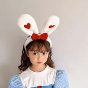 儿童表演2023秋冬兔耳朵，发卡发箍高级感女童女孩兔子头饰女款