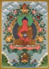 手绘唐卡阿弥陀佛尼泊尔西藏热贡客厅玄关办公室走廊装饰挂画殊胜
