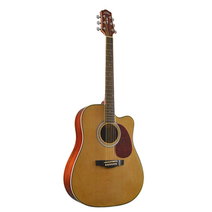 星臣DG220 40寸41寸民谣吉他缺角木吉他云杉合板初学练习吉它