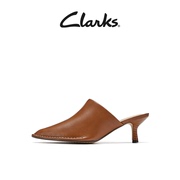 Clarks其乐女鞋秋季时尚优雅淑女尖头猫跟羊皮舒适单鞋女高跟拖鞋