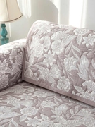 棉质提花沙发罩布艺沙发垫四季美式简约双面可用组合沙发套罩定制