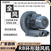 RB-055 4KW真空打包用高压风机可做隔爆耐高温防腐变频环形鼓风机
