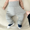 新生儿纯棉婴儿裤子春秋高腰，护肚裤男女，宝宝婴幼儿大庇庇裤