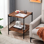 家用网红方形小茶桌现代简约小户型茶几客厅边柜角柜轻奢沙发边几