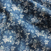 日本进口高品质活性印花加厚深蓝色纯棉面料日式风服装印染布料