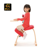 小学生学习椅子儿童椅子家用升降椅，日式矫正坐姿预防驼背实木跪椅