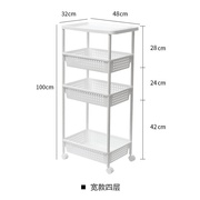 急速卫生间置物架落地式浴室收纳架厕所洗手间脸盆架塑料多层