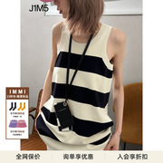 J1M5买手店 IMMI 23春夏针织条纹背心式连衣裙短裙设计师品牌