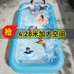充气游泳池儿童家用宝宝婴儿游泳池，可折叠大型户外家庭小孩戏水池