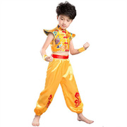 儿童武术表演服喜庆中国结秧歌服打鼓服开门红幼儿园舞蹈演出服装