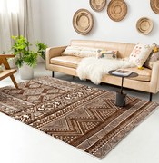 北欧客厅地毯现代简约沙发茶几垫摩洛哥几何ins风美式卧室床边毯