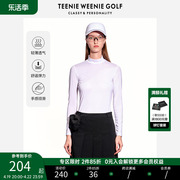 TeenieWeenieGolf小熊女装长袖T恤夏季立领休闲运动圆领上衣白色