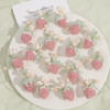 超仙甜美少女款手工编织珍珠，花朵粉红色草莓，耳环头饰diy饰品配件