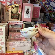 Hello Kitty中古迷你餐具 收藏摆件 陶瓷制品 带勺子 只有一套