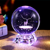 生日礼物发光3d水晶球麋鹿摆件创意，送女友闺蜜男七夕情人节礼物
