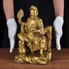 黄铜济公摆件风水装饰品，家用供奉活降龙罗汉佛像，佛济公和尚工艺品