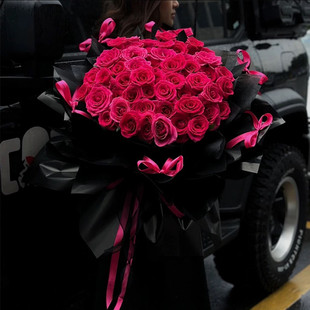 弗洛伊德玫瑰花束鲜花速递同城深圳上海杭州北京生日送女友花