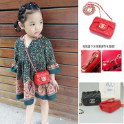 女童迷你链条小包儿童包包，韩版公主斜挎包菱格装饰宝宝单肩零钱包