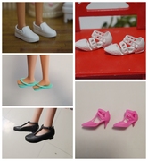 品牌换装娃娃配件平底鞋，平脚娃娃鞋子平跟鞋运动鞋时装鞋凉鞋靴子
