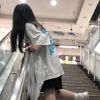 12岁网红套装夏季13少女孩14初高中学生15阔腿五分短裤两件套