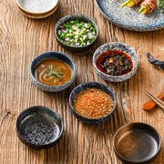 日式小碟子陶瓷家用番茄酱调味碟烤肉火锅蘸料蘸水圆形小菜碟ins