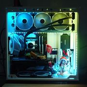 pc呼吸电脑机箱led幻彩，流水灯带12v七彩，变色跑马声控rgb氛围灯条