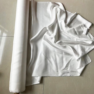 100%桑蚕丝斜纹绸真丝绸，布料19姆米本白色丝绸1米价
