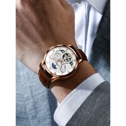 瑞士认证男士腕表镂空多功能，全自动机械手表，名牌时尚男表