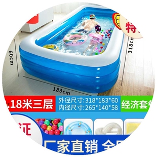 。家用儿童游泳池室内游泳充气家庭戏水池玩具，池s幼儿套装水池防