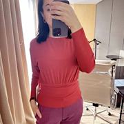 lululemon ribbed modal-silk blend 女士长袖T恤