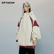 eptison秋季拼接撞色连帽夹克外套潮牌工装，男女款运动冲锋衣