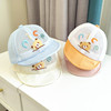 婴儿帽子夏季薄款遮阳帽新生儿夏天婴幼儿网布鸭舌帽，男宝宝胎帽女