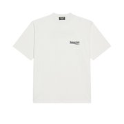 Balenciaga/巴黎世家 22年秋冬 男士白色纯棉可乐刺绣T恤