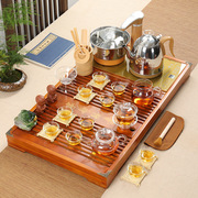 茶具套装整套功夫陶瓷全自动四合一家用茶台茶道实木茶盘紫砂