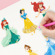 迪士尼儿童钻石贴画手工，diy材料女孩女童益智玩具，贴纸画爱莎公主