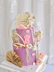 生日蛋糕装饰屏风摆件